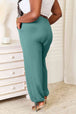   Soft Rayon Drawstring Waist Pants with Pockets Bazaarbey