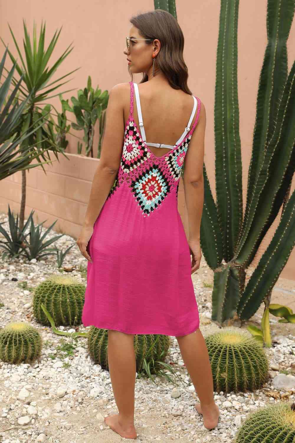  Sleeveless Embroidery Dress -BazaarBey - www.shopbazaarbey.com