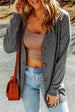 BazaarBey Long Sleeve Dropped Shoulder Cardigan with Pocket Bazaarbey