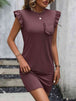 Round Neck Butterfly Sleeve Dress with Pocket -BazaarBey - www.shopbazaarbey.com