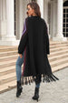  Geometric  Hem Open Front Duster Cardigan Bazaarbey