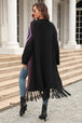  Geometric  Hem Open Front Duster Cardigan Bazaarbey