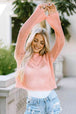  Round Neck Long Sleeve Knit Top Trendsi
