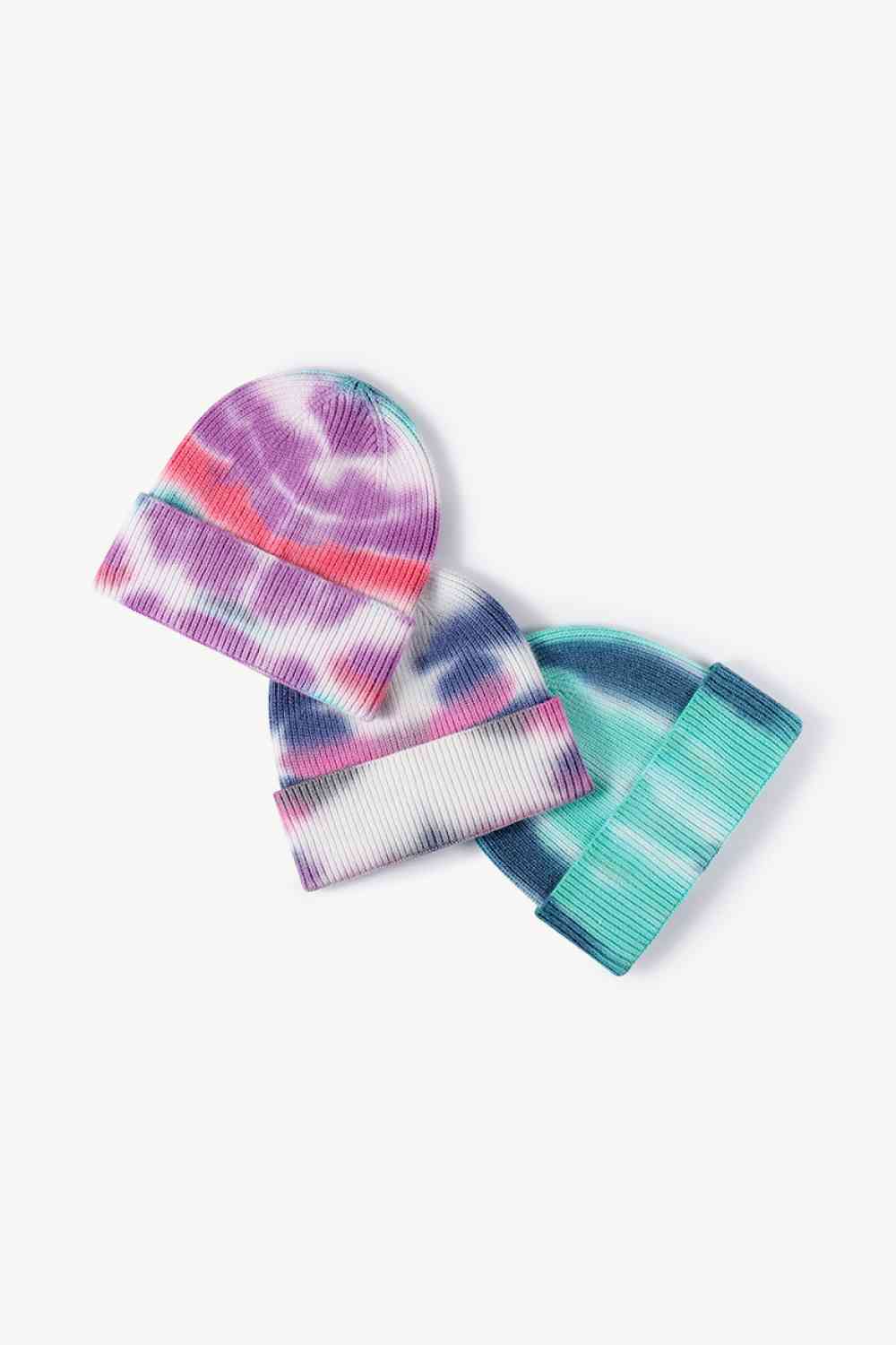 Tie-Dye Cuffed Knit Beanie Trendsi