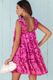 Printed Square Neck Sleeveless Mini Dress -BazaarBey - www.shopbazaarbey.com