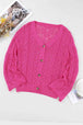 BazaarBey Openwork Button Down Cardigan Trendsi