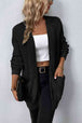 Rib-Knit  Pocketed Cardigan Trendsi
