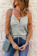 Striped Henley Tank Top Bazaarbey