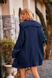 Collared Neck Button-Up Cardigan with Pockets Trendsi