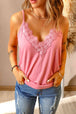 Full Size Lace Trim V-Neck Cami Top Bazaarbey