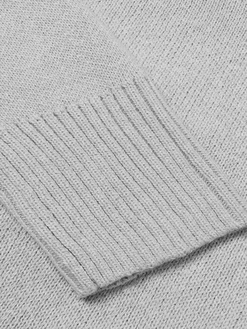 V-Neck Long Sleeve Knit Top Bazaarbey