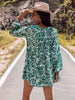 Long Sleeve V-Neck Mini Dress -BazaarBey - www.shopbazaarbey.com