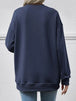 Round Neck Long Sleeve Sweatshirt Trendsi