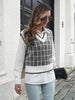 Plaid V-Neck Sweater Vest Trendsi