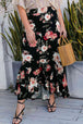 Plus Size Floral High-Rise Skirt Trendsi