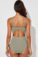 Tied  Plunge One-Piece Swimsuit Trendsi