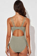 Tied  Plunge One-Piece Swimsuit Trendsi