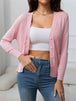BazaarBey V-Neck Long Sleeve Buttoned Knit Top 