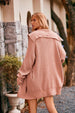 Collared Neck Button-Up Cardigan with Pockets Trendsi