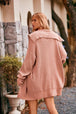 Collared Neck Button-Up Cardigan with Pockets Trendsi