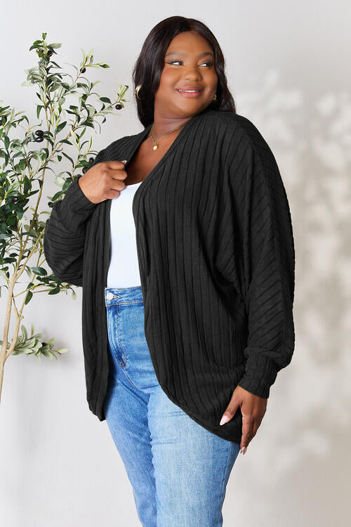 Ribbed Cocoon Cardigan Bazaarbey