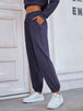 Elastic Waist Joggers with Pockets Bazaarbey