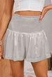 Smocked High Waist Shorts Trendsi