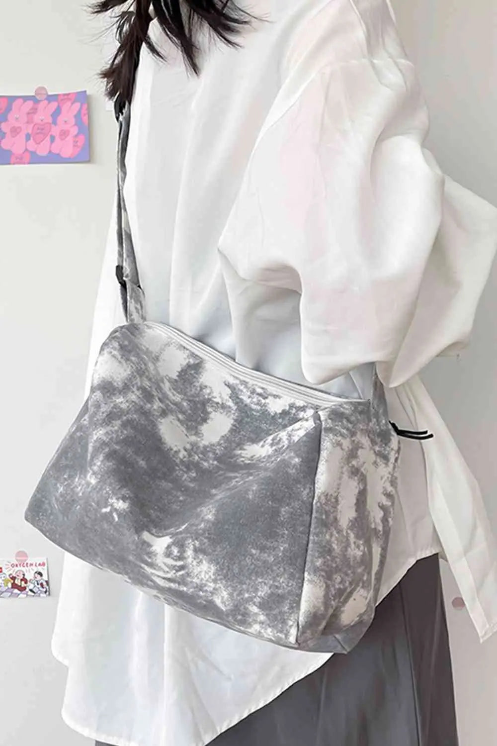 Tie-Dye Canvas Crossbody Bag Bazaarbey