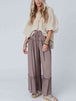 Wide Leg Ruffle Trim Pants Bazaarbey