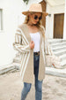 Woven Right Two-Tone  Fuzzy  Cardigan Trendsi