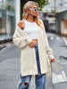BazaarBey Long Sleeve Waffle-Knit Cardigan Trendsi