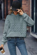 Drawstring Long Sleeve Hoodie with Pocket Bazaarbey