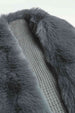 Striped Fringe Detail Long Sleeve Poncho Bazaarbey