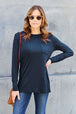  Full Size Round Neck Long Sleeve Top Trendsi