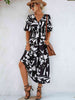 Printed  Balloon Sleeve Dress -BazaarBey - www.shopbazaarbey.com