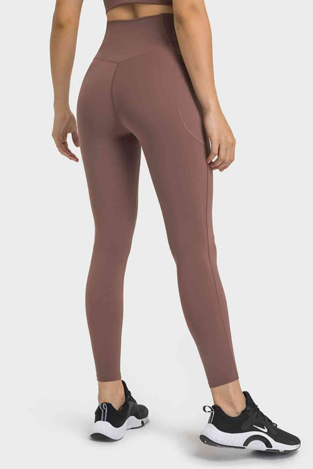 V-Waist Yoga Leggings with Pockets Bazaarbey