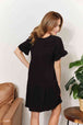  V-Neck Flounce Sleeve Tiered Dress -BazaarBey - www.shopbazaarbey.com