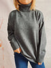 Turtleneck Long Sleeve Sweater Bazaarbey