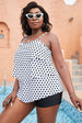 ka Dot Layered Swim Top Trendsi