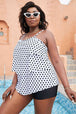 ka Dot Layered Swim Top Trendsi
