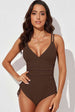 Tied  Plunge One-Piece Swimsuit Trendsi