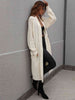  Waffle Knit  Duster Cardigan With Pockets Trendsi