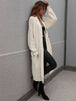  Waffle Knit  Duster Cardigan With Pockets Trendsi