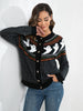 Ghost Button Up Long Sleeve Cardigan Trendsi