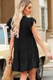 Cap Sleeve Tiered Mini Dress -BazaarBey - www.shopbazaarbey.com