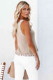  Tassel Hem Knit Tank Trendsi