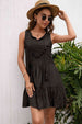 Tassel Tie Lace Trim Sleeveless Dress -BazaarBey - www.shopbazaarbey.com