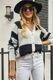 Plaid V-Neck Dropped Shoulder Cardigan Trendsi