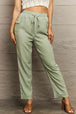 Tie Waist Long Pants Bazaarbey