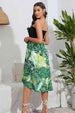 Printed Strapless Dress -BazaarBey - www.shopbazaarbey.com